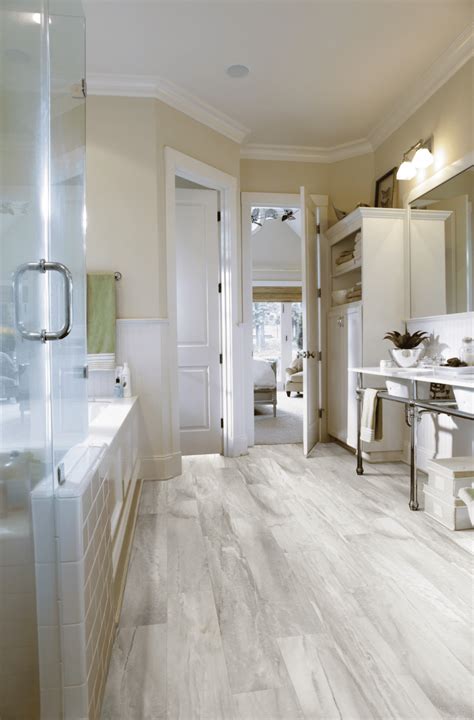 Loose Lay Vinyl Plank Flooring In Bathroom | Floor Roma