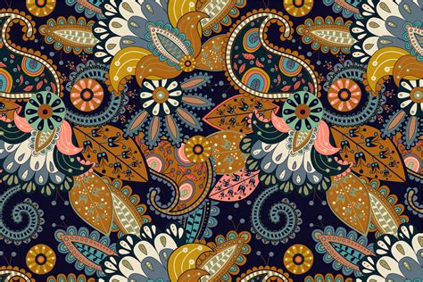 Floral Paisley pattern. Vector | Graphic Patterns ~ Creative Market