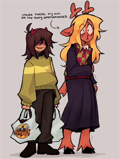 Noelle and Kris go to Spirit Halloween (by darmicy) : r/Deltarune