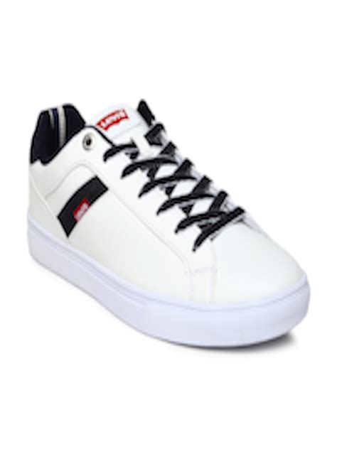 Buy Levis Men White Solid Sneakers - Casual Shoes for Men 1512618 | Myntra