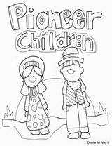 Pioneer Family Coloring Pages sketch template