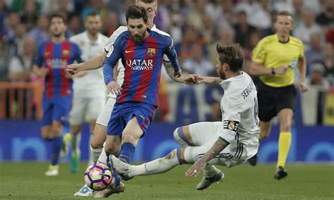 Five football fights between Messi and Ramos | SportzPoint