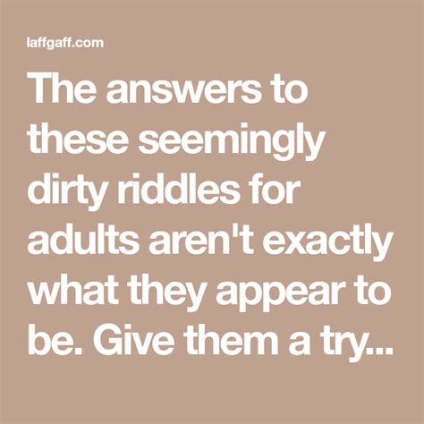 √ Double Meaning Jokes Dirty Mind Dirty Riddles With Answers - News Designfup