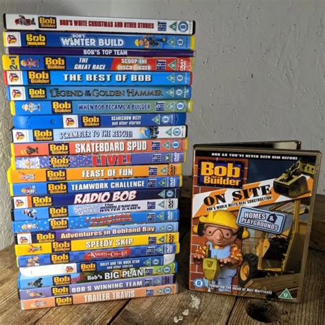 OFFICIAL BOB THE Builder Animation DVD Bundle/Collection/Job Lot x24 £19.95 - PicClick UK