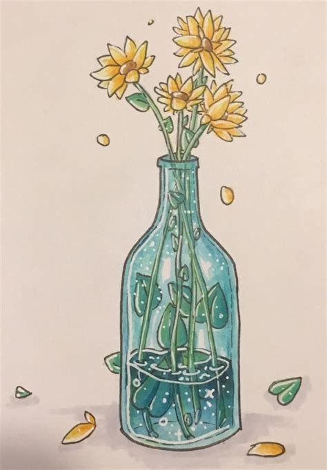 Bottle Full of Flowers by ILIKER0CKS on DeviantArt