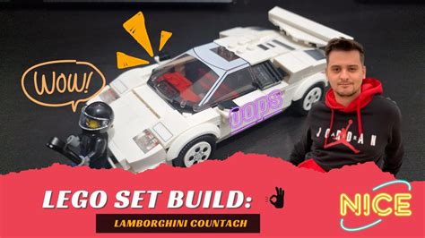 LEGO Set Build: Speed Champions | Lamborghini Countach - YouTube