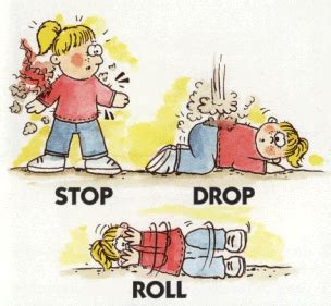 Stop Drop and Roll – First Aid for Free