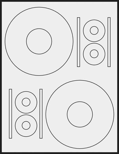 Cd Stomper 2 Up Standard With Center Labels Template – PARAHYENA