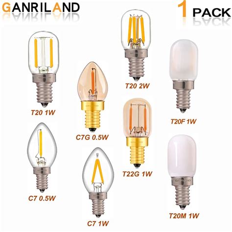 Ganriland-Edison-Led-Candle-Light-Bulb-E12-E14-Effect-Dimmable-Bulb-C7 ...