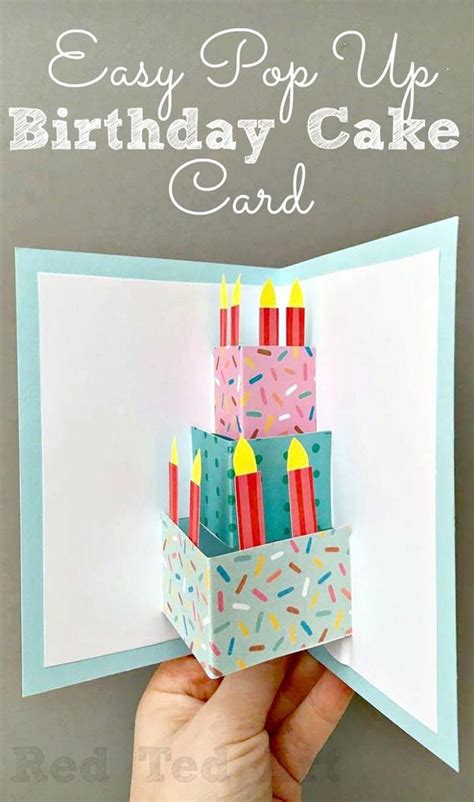 Cheap DIY Gifts to Make For Friends | DIY Pop Up Birthday Cake Card | BFF Gift Ideas for Birt ...