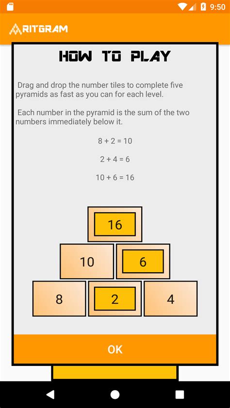 Pyramid Sums | Puzzle and Mental Math Game | Aritgram