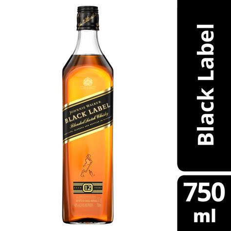 Johnnie Walker Black Label Blended Scotch Whisky, 750 mL - Walmart.com - Walmart.com