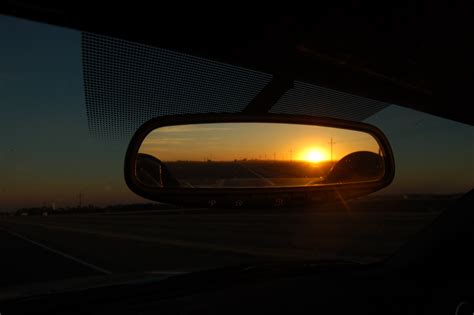 Sunset in the rear view mirror. | Ham Radio Station WD5B