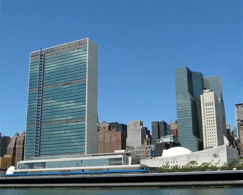 United Nations Headquarters UN HQ building New York NYC