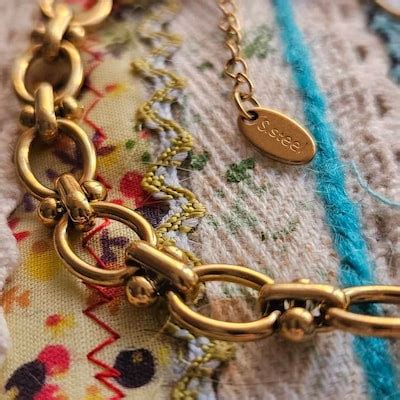 Gold Choker, Chain Choker, Curby Chain Choker, Gold Choker Necklace ...