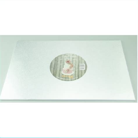 Cake Board Rectangle Silver 16″ x 20″ – Lets Celebrate Parties