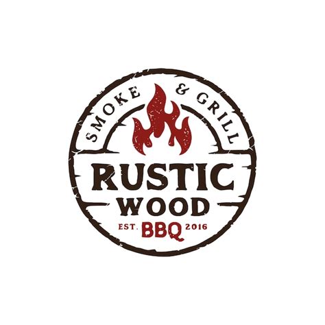 Premium Vector | Vintage Rustic Barbeque Logo design