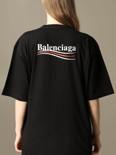 BALENCIAGA: T-shirt women - Black | T-Shirt Balenciaga 620941 TIV52 GIGLIO.COM