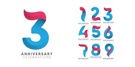 Anniversary Logo Colletions design Template 5242776 Vector Art at Vecteezy