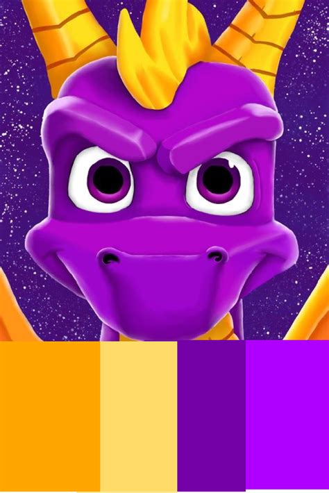 Spyro the Dragon color palette | Spyro the dragon, Dragon birthday, Color palette