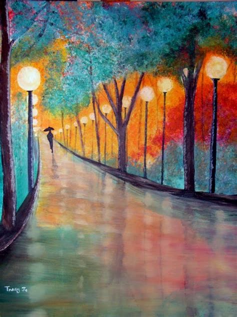 Spiritual Brush Strokes: "Rainy Day Dream" Painting