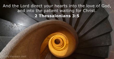 2 Thessalonians 3:5 - Bible verse (KJV) - DailyVerses.net