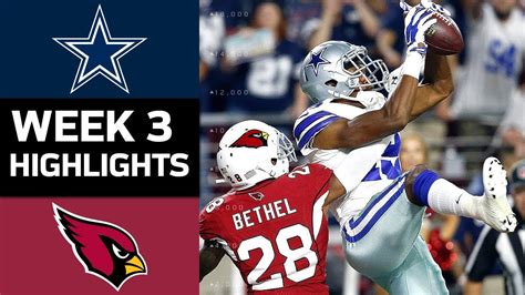 Cowboys vs. Cardinals | NFL Week 3 Game Highlights - YouTube