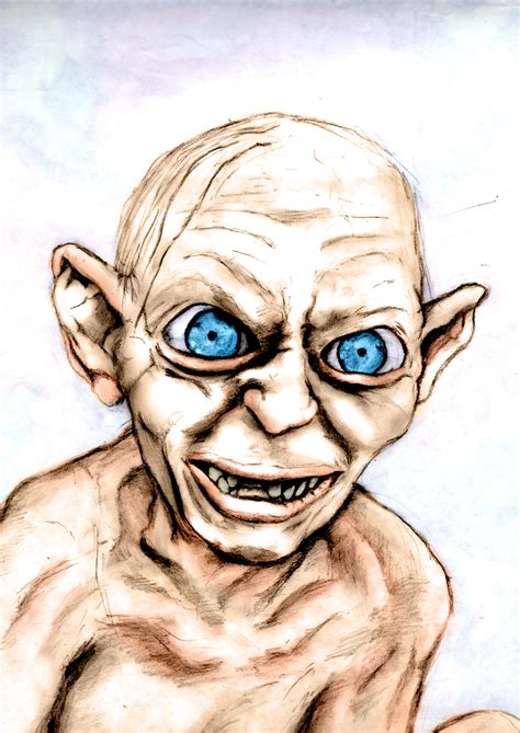 gollum portrait by garent on DeviantArt