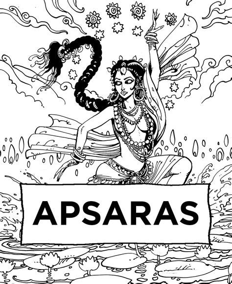 Apsara Urvashi / Mahabharata Art / Indian Graphic Art | Indian art ...