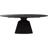 Taji Oval Dining Table, Black – High Fashion Home