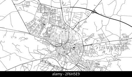 Urban vector city map of Holstebro, Denmark Stock Vector Image & Art ...