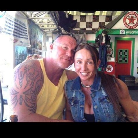 Retired WWE Superstar Bart Gunn (Michal Polchlopek Jr) with his wife ...