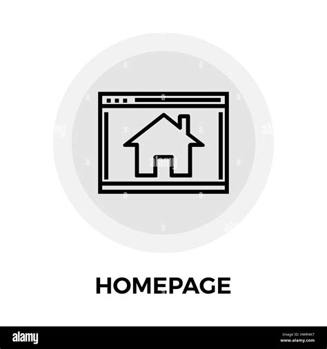 Homepage icon vector. Flat icon isolated on the white background. Editable EPS file. Vector ...