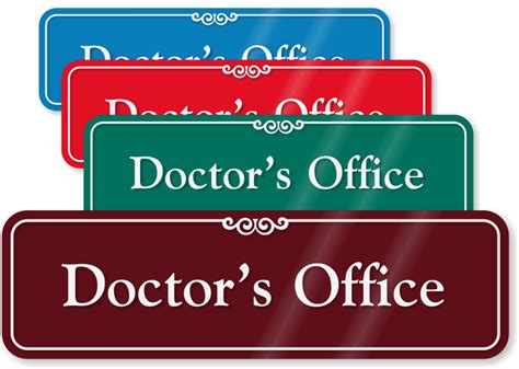 Printable Medical Office Signs