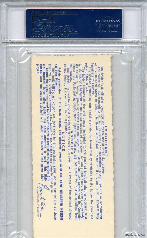 1969 World Series Ticket Stub Game 4 PSA 6 - Tickets From The Past