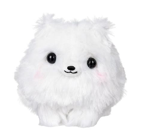 Amuse Plush Stuffed Animal Keychain White Pomeranian 4" | Walmart Canada