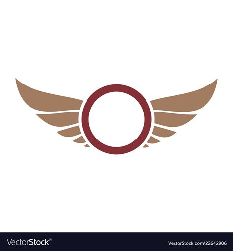 Wings logo design Royalty Free Vector Image - VectorStock