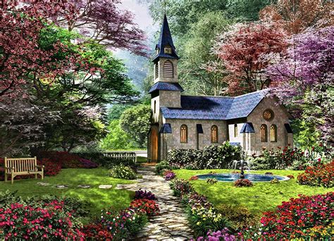 Spring Garden Chapel - HD Wallpaper