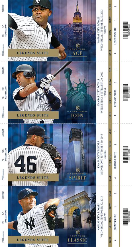 2013 New York Yankees Premium Season Tickets on Behance | New york yankees baseball, New york ...