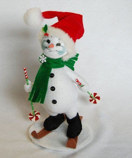 Annalee Dolls Skiing Snowman Figurine | Snowman figurine, Snowman ...