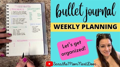 How to PLAN YOUR WEEK in a one-page BULLET JOURNAL layout: plan your week with me! - YouTube