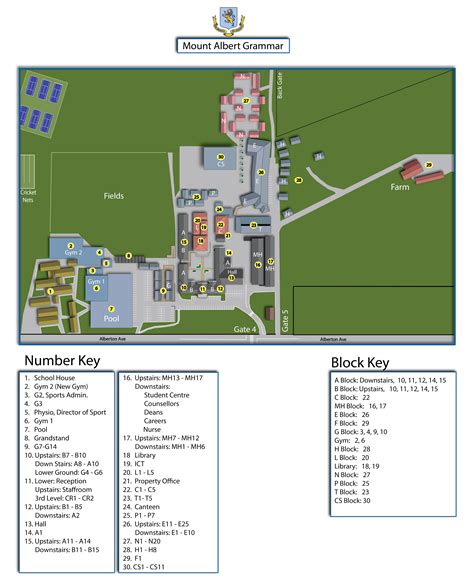 School Map - Mount Albert Grammar School