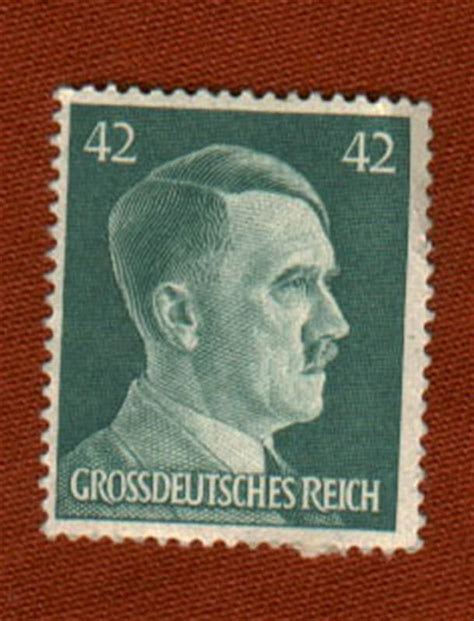 WW2 German Hitler Forty two Pfennig Postage stamp