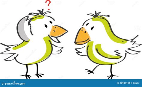 Two Talking Birds Stock Images - Image: 20984104