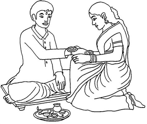 Happy Raksha Bandhan coloring page - Download, Print or Color Online ...