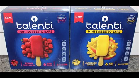 Talenti Mini Sorbetto Bars: Raspberry & Mango Review - YouTube