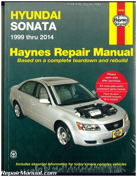 Haynes Hyundai Sonata 1999-2014 Auto Repair Manual