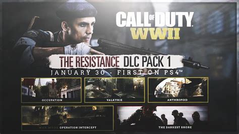 "THE RESISTANCE" DLC 1 - FIRST LOOK + New ZOMBIES Map! - (New COD WW2 DLC) - YouTube