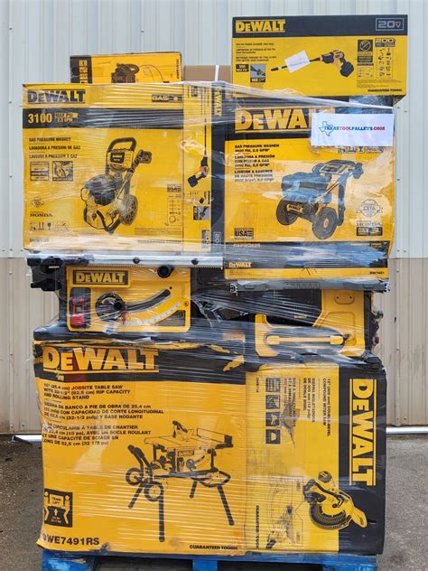 DEWALT TOOL PALLET - Untested Customer Returns - Texas Tool Pallets