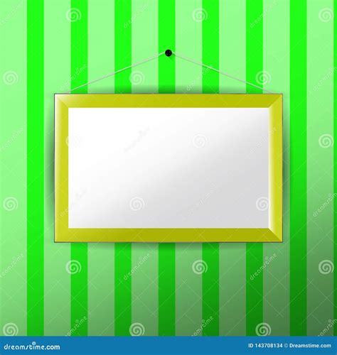 Vertical Photo Frame with Paper Passepartout Stock Vector ...